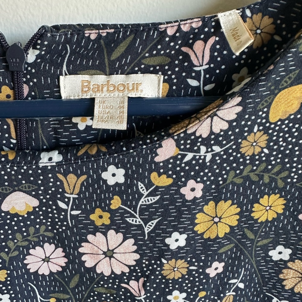 Barbour Betony Floral Midi Dress with Pockets, Women’s Size 14 - Picture 2 of 4